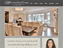 Tablet Screenshot of mariahshawdesign.com